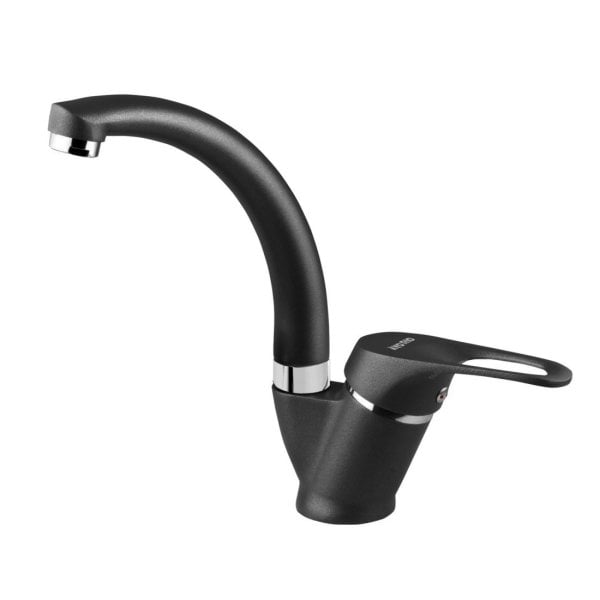 Avorio Oslo Siyah Kuğu Lavabo Batarya