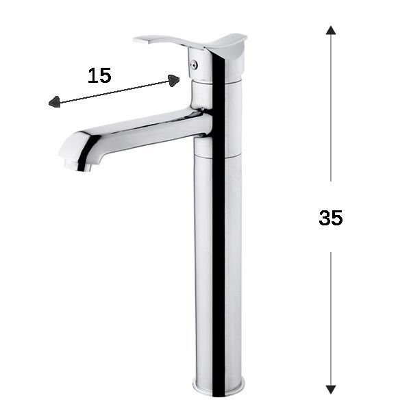 Avorio 35 cm Monako Çanak Lavabo Batarya